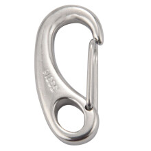 4PCS Boat Marine Stainless Steel Egg Shape Spring Snap Hook Clips Quick Carabiner Outdoor Buckle