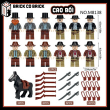 Red Dead Redemption Lego Minifigures Figures Toy  Cowboys Heroes