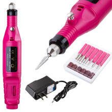 Electric Nail Drill Kit with 6 Bits for Acrylic and Natural Nails, Speed Professional Manicure Pedicure