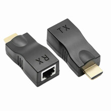 Extensor HDMI HDMI a RJ45 sobre Cat 5e/6 Adaptador de red LAN Ethernet 4k 1080peuyn