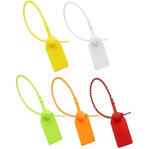 Cable Tie Tags, 100 Pcs Plastic Cable Tie Tags, Self-locking Brand Label