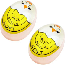 Minuteur à œufs avec indicateur de couleur sensible pour œufs durs et à la coque. Indique quand les œufs sont prêts.
