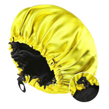 Wendbare Satin Nachthaube für Damen, dehnbar, Haarpflege Duschhaube