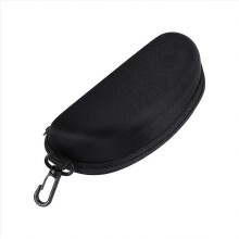 Estuche rªgido con cremallera para gafas negras