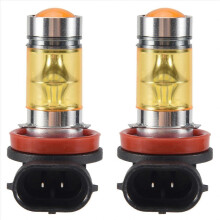 2 luci LED ad alta potenza 100W H8 H11 gialle fendinebbia 2828 20 LED faro