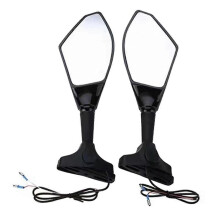 Motorfiets zijspiegel met richtingaanwijzer voor schroefbevestiging, montagepositie 2,2 cm-6,5 cm.