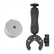 For Mini Round Tube Mount Bracket with 1/4 Screw Adapter Ethernet Satellite Bracket Fixing Clip Kit