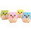 4 PCS Cute Owl Double Hole Pencil Sharpener 1