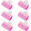 6 bigodini in plastica con clip autobloccante per capelli 1
