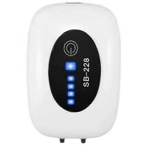 Aquarium Air Pump USB Rechargeable Oxygen Pump Fish Tank Bubbler High Capacity-Double Hole-