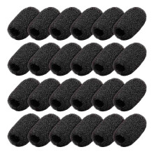 24Pack Mini Foam Windscreen Lapel Headset Microphone Sponge Mini Foam Cover Shield Protection for La--