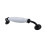 1 Pair White Ceramic Kitchen Cabinet Drawer Bin Dresser Cupboard Handles Pull Knobs, 160mm, Hole Distance 1