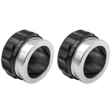2x 2 inch (51 mm) aluminium lasbare vulhals en dop voor olie-, brandstof- en watertanks