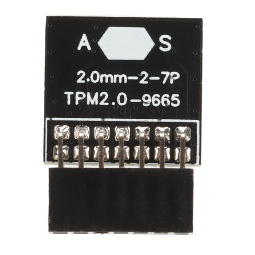 TPM 2.0 Security Module for PC, 14-Pin, Black, Compatible with Intel & AMD Platforms 1