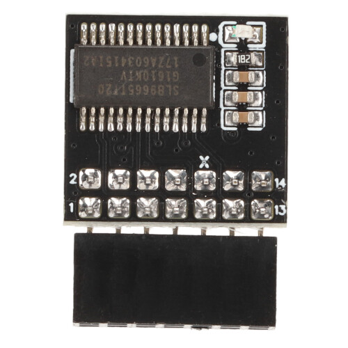 TPM 2.0 Security Module for PC, 14-Pin, Black, Compatible with Intel & AMD Platforms 2