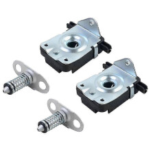 4 PCS Hood Lock Catch Latch for BMW E46 E39 E52 E53 - Black/Silver