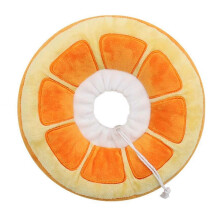 Adjustable Cat Cone Collar Soft, Cute Cats Recovery Collar, Cats Cones After Surgery for Kittens-orange S-