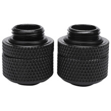 2 Stück Wasserkühlungsanschlüsse G1/4 Außengewinde Pagode für 9,5 x 12,7 mm Weichschlauch Computer Kühlsystemanschluss Silber