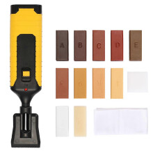 Kit de reparacin manual para muebles de suelo, herramienta profesional para derretir cera, fcil de usar.