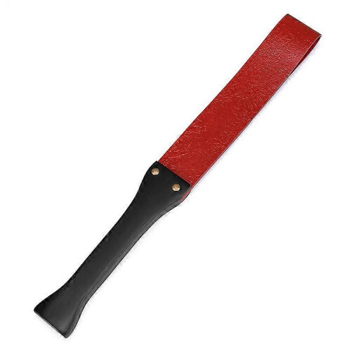 Handwork Make Ancient Wooden Handle Cow Leather Whip Red