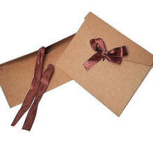 40 sobres Kraft con cintas, sobres de papel retro vintage para tarjetas de regalo