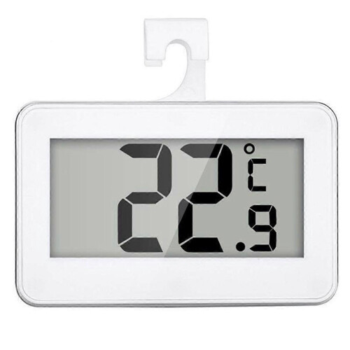 2 Pcs Fridge Thermometer, LCD Display Fridge Temperature Refrigerator Freezer Thermometer