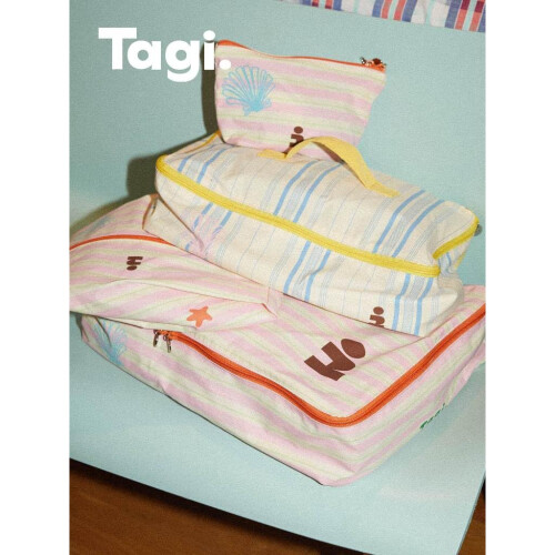 Packing Cubes Luggage Organizer, Maximize Space, Medium Packing Cube for Clothes, Berry Stripes 1