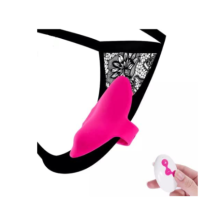 Wearable Vibrator Toy for Women Wireless Panty with Remote Control Bullet Sex Toy Vibrating Panties, Red