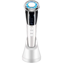 Beauty Instrument, Photorejuvenation Care Device Massage Device Hot and Cold Face Care Ultrasonic Beauty Device(Black)