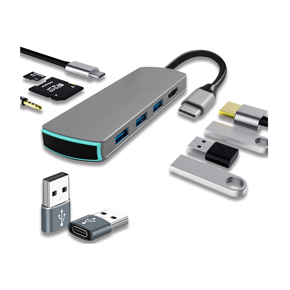 Usb C Hub-Dongle, Usb C To Hdmi Multiport Adapter, Gray 9331562937055