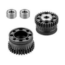 Upgrade Extruder Zahnradsatz für Creality K2 Plus, Vollmetall Filamentantriebszahnrad, vernickelt, DLC beschichtet, hohe Härte, verschleißfest