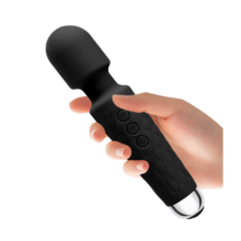 Wand Handheld Power Massager, Personal Massager with 20 Magic Vibration Modes, Cordless, Black