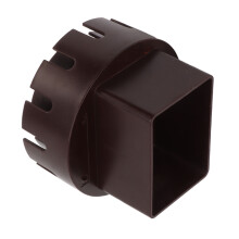 Plastic Rainwater Adapter Brown 2x3 Inch