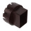 Plastic Rainwater Adapter Brown 2x3 Inch 1