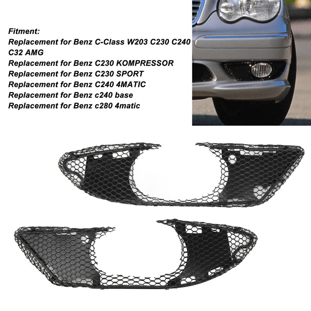 Benz W203 Foglight Grilles Left Right 7055741007934
