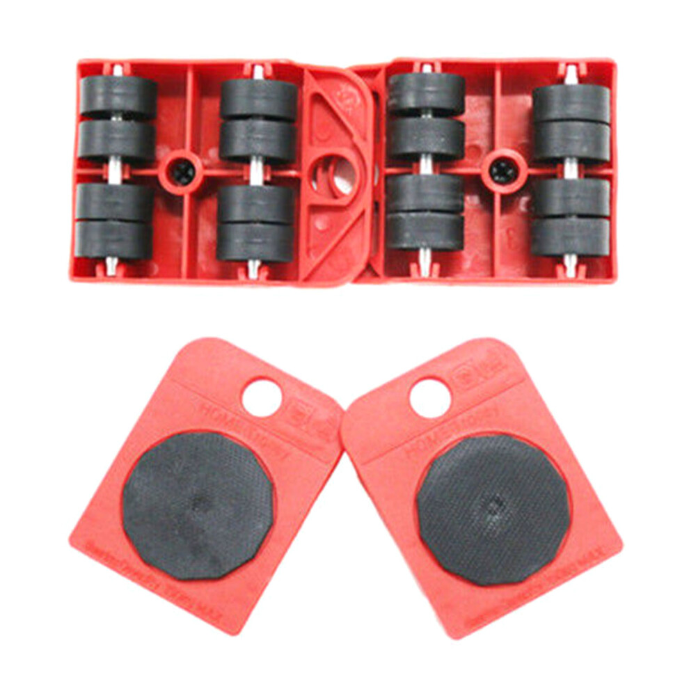 ABS Roller Heavy Duty Furniture Lifter Steel Red