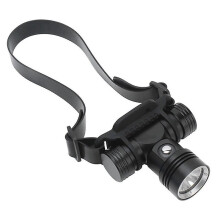 Scuba Diving Head Torch Powerful Dive Lights, IPX8 Waterproof Diving Headlamp, 3 Lighting Modes, 2000 Lumens Underwater LED Safety Light,(black)