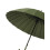 Travel Umbrella Windproof Automatic Open with Long Leather Handle Waterproof Canopy Grey 2
