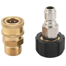 Painepesurin sovitinsarja, pikaliitäntäpakkaus, metrinen M22 15 mm:n naarasliitin, kääntyvä M22-urosliitin, 5000 Psi