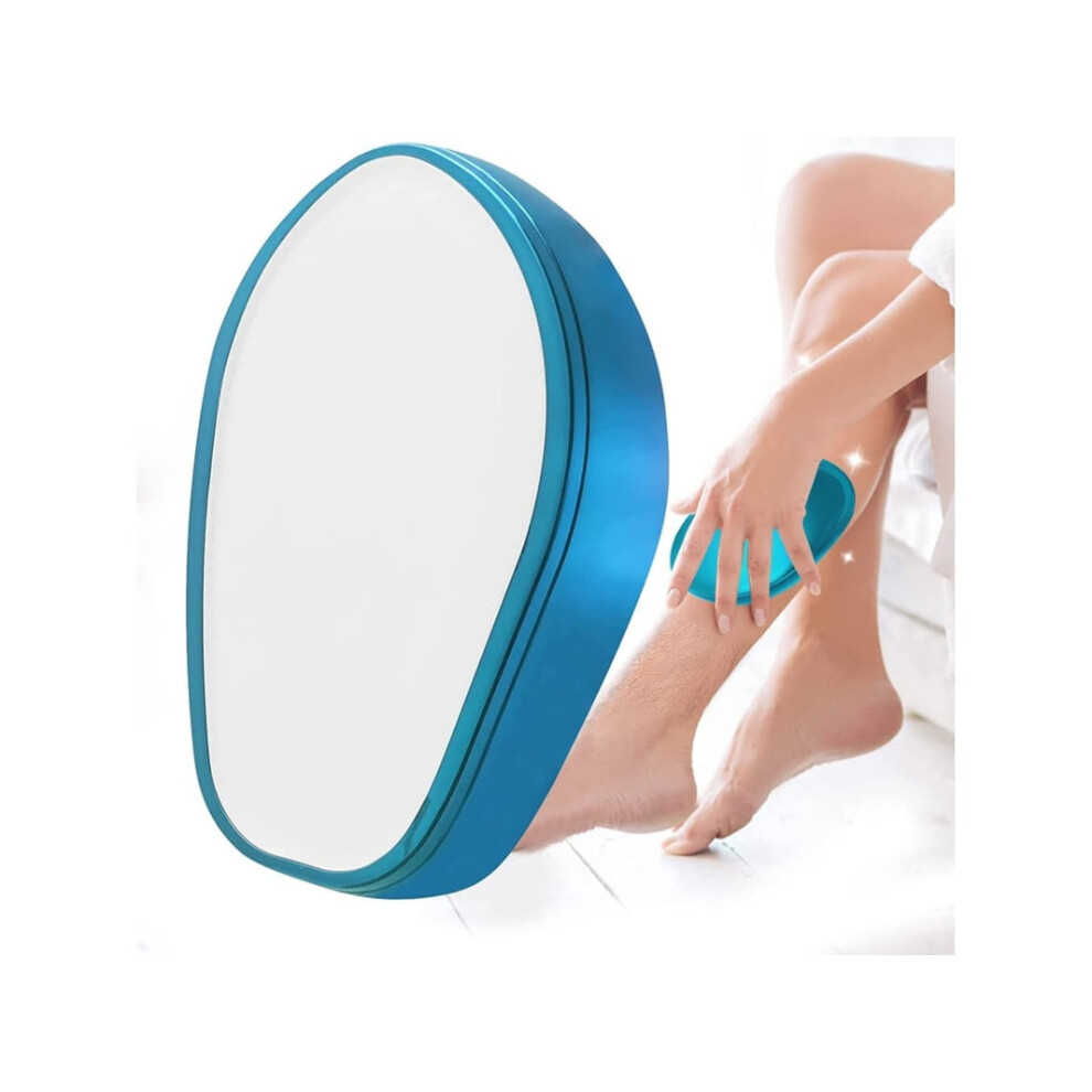 Chronus Blue Crystal Hair Eraser Nano Crystal Painless Exfoliation Tool For Men And Women Fast & Easy Magic Crystal Soft Smooth Silky Skin(Blue)