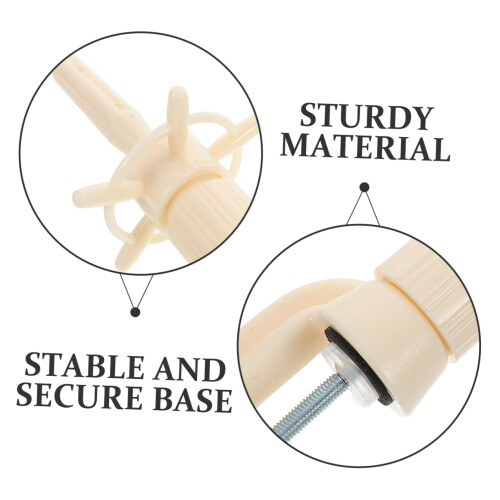 Adjustable Mannequin Head Stand for Styling with Stable Iron Base and Desktop Wig Display Holder 2