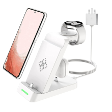 3 in 1 Charger for Galaxy S23/S22/S21/S20/S10/Note20/Z Fold 5/Z Flip4 /Flip5/Fold4/Galaxy(White)