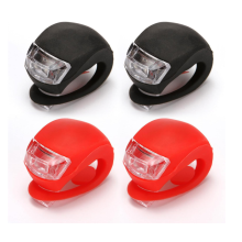 4Pcs Bike Lights Front and Back - Reliable Companion for Outdoor Cycling, Highly Elastic Waterproof LED Bike Lights Black & Red(Black)