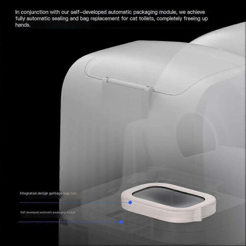 For Petkit-Refillable Ring Trash Bags Box, Ultra Exclusive Garbage Bin, Automatic Packaging, Cat Litter Box 2