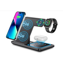Wireless Charger,Wireless Charger iphone,Apple Watch Charger Stand,3 in 1 Wireless Charging Dock(Black)