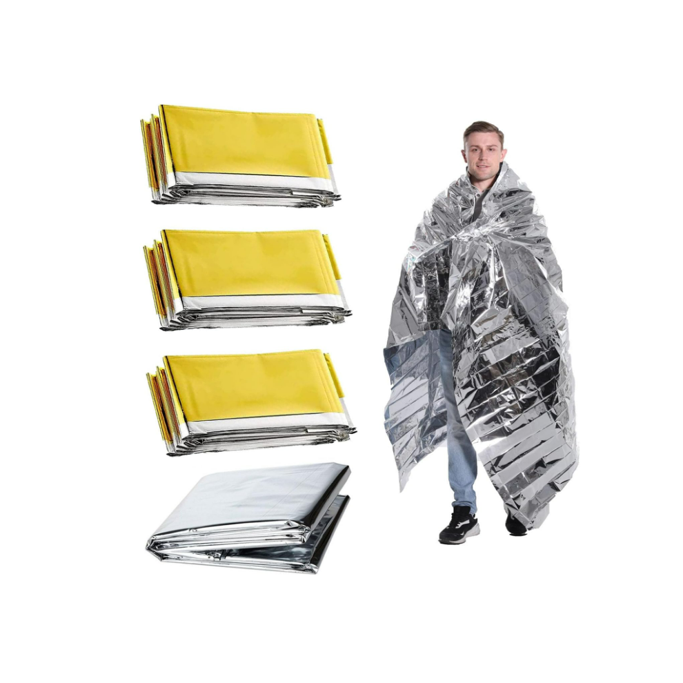 Photos - Backpack 4 PCS Survival Blanket, Foil Blankets Ultra Thick Thermal Foil Blankets Thermal Blankets Emergency Blanket Foil for Outdoors