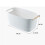Stackable Storage Baskets with Handles, Rectangular Plastic Bin with Wood Handle for Kitchen Pantry 2
