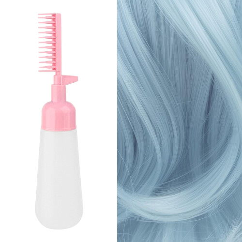 Hair Dye Applicator Bottle with Comb, 160ml Refillable Pink for Even Color and Controlled Flow 2
