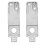 Lower Radiator Bracket Set 90501087 Silver Pair 1