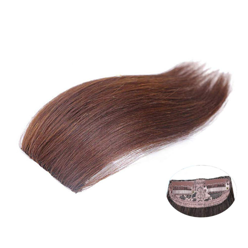 Unisex Golden Human Hair Topper 6 Inch Blonde Clip In Extensions For Women Thinning Hair Instant Volume